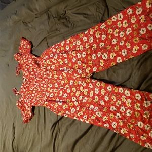 Indigo Rose, Size XL, Flower Jumpsuit